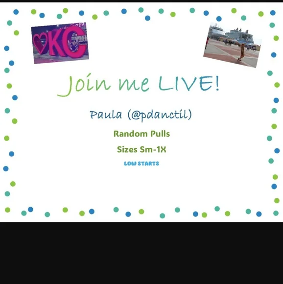 Join Me Live! $5-$12 Starts - Various Styles & Sizes - Picture 1 of 1